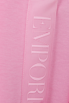 Logo Tape Long-Sleeve Dress